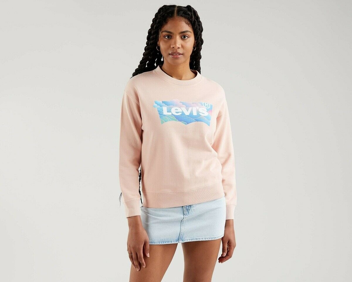 Levi's Graphic Standar Crew Woman Pink Sweater 18686-0029 - Barbopoulos  store, Chania