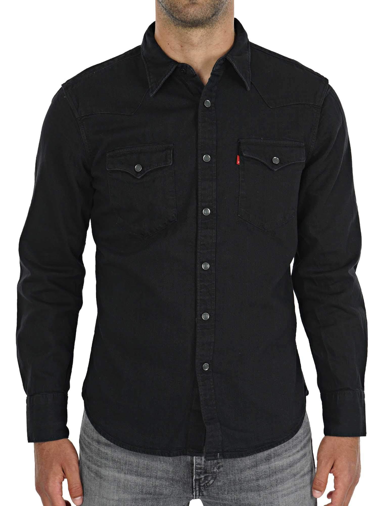 Levi's Barstow Western Standard Man Black Jean Shirt 85744-0002 ...