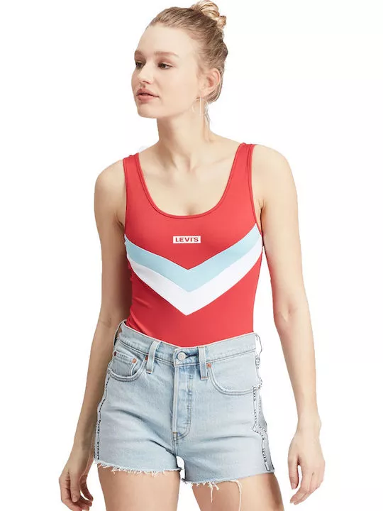Levi's Florence Woman Red Bodysuit 80812-0000 - Barbopoulos store, Chania