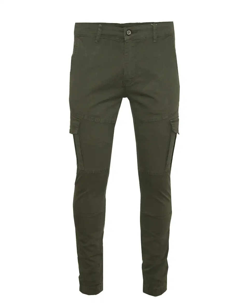 Oxygen Man Olive Green Cargo Pants 41089-Green - Barbopoulos store, Chania