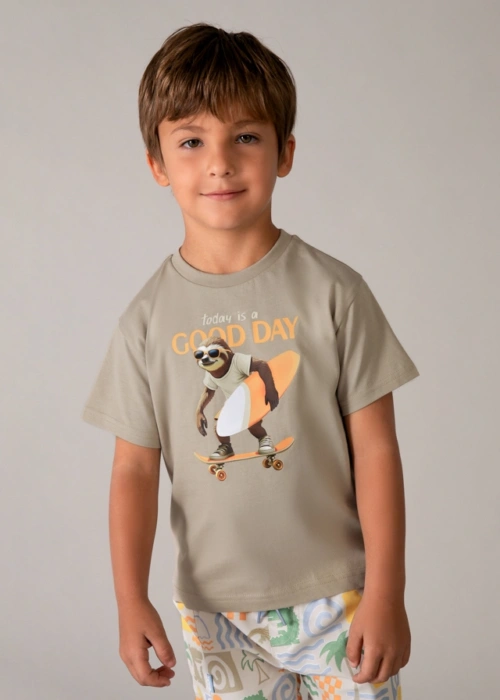 Mayoral Γκρι T-Shirt για Αγόρι 26-03064-034